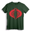 G.I. Joe Retro Silhouette Cobra Logo T-Shirt - Official Hasbro Apparel for Men, Women, Boys, Girls, Toddlers - Christmas Gift for G.I. Joe Fans
