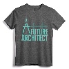 Cool Future Architect Art Boy Girl Kids Architecture Student T-Shirt - Funny Gift for Architecture Lovers and Aspiring Designers