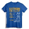 Funny Electrician Men Electrician Hourly Rate T-Shirt - Hilarious Electrical Worker Apparel for Gift