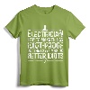 Funny Electrician Art Men Dad Lineman Electronics Engineers T-Shirt - Electrician Humor Tee for Electrical Engineering Lovers