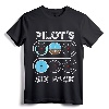 Pilot's Six Pack T-Shirt | Flight Instruments Aviation Shirt - Perfect Gift Tee for Pilots, Aviation Enthusiasts, and Aircraft Owners