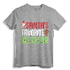 Funny Santa's Favorite Realtor Estate Agent Christmas Gift T-Shirt - Ugly Christmas Sweater for Real Estate Professionals and Trendy Holiday Apparel