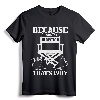 Because I'm The Director That's Why Filmmaker Director T-Shirt with Film Camera Design for Film Enthusiasts