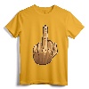 Middle Finger Offensive Gesture T-Shirt - Rebellious Festival Party Apparel for Statement Lovers