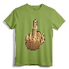 Middle Finger Offensive Gesture T-Shirt - Rebellious Festival Party Apparel for Statement Lovers
