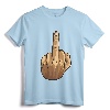 Middle Finger Offensive Gesture T-Shirt - Rebellious Festival Party Apparel for Statement Lovers