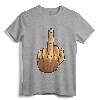 Middle Finger Offensive Gesture T-Shirt - Rebellious Festival Party Apparel for Statement Lovers
