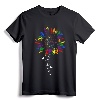 Pride T-Shirt - Love is Love Rainbow Sunflower Design for LGBTQ+ Rights Support and Pride Month 2021