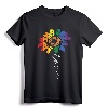 Love Sunflower Floral LGBTQ Rainbow Flag Gay Pride Ally T-Shirt - Support Equality & Love Wins Apparel for Men, Women, and Allies