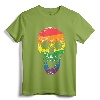 LGBT Gay Pride Skull Rainbow T-Shirt - Rainbow Flag Apparel for Men, Women, Boys, Girls, and LGBT Supporters
