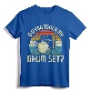 Drummer Drum Set Vintage Retro Did You Touch My Drum Set? T-Shirt - Funny Drummer Gift Idea for Percussionists