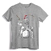 Skeleton Drummer Halloween Costume Playing Drums Gift Mens T-Shirt - Unique Halloween Drummer Tee for Men, Women, Kids