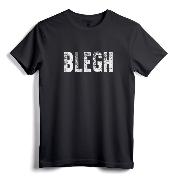 BLEGH Funny Heavy Metal Metalcore Rock Music Singer Vocalist T-Shirt - Retro Vintage Sarcastic Music Apparel for Men and Women