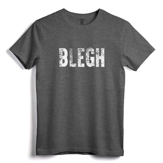BLEGH Funny Heavy Metal Metalcore Rock Music Singer Vocalist T-Shirt - Retro Vintage Sarcastic Music Apparel for Men and Women