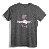 Hit Like a Girl Drummer T-Shirt - Funny Drumming Apparel for Women, Perfect Gift for Female Drummers
