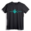 Heartbeat Drums T-Shirt for Drummer - Cool Musician Gift Tee for Men, Women, and Kids