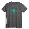 Heartbeat Drums T-Shirt for Drummer - Cool Musician Gift Tee for Men, Women, and Kids