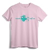 Heartbeat Drums T-Shirt for Drummer - Cool Musician Gift Tee for Men, Women, and Kids