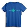 Heartbeat Drums T-Shirt for Drummer - Cool Musician Gift Tee for Men, Women, and Kids