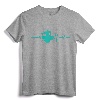 Heartbeat Drums T-Shirt for Drummer - Cool Musician Gift Tee for Men, Women, and Kids