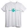 Heartbeat Drums T-Shirt for Drummer - Cool Musician Gift Tee for Men, Women, and Kids