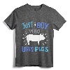Kids Pig Just A Boy Who Loves Pigs Gift T-Shirt - Cute Pig Lover Tee for Boys