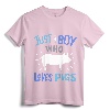 Kids Pig Just A Boy Who Loves Pigs Gift T-Shirt - Cute Pig Lover Tee for Boys