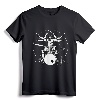 Drumming Gift Drum Da Vinci Vitruvian Man Drummer T-Shirt - Unique Design for Drum Players, Music Teachers, and Percussionists