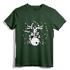 Drumming Gift Drum Da Vinci Vitruvian Man Drummer T-Shirt - Unique Design for Drum Players, Music Teachers, and Percussionists