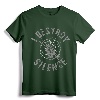 Funny Drummer I Destroy Silence Drums Drumming Gift T-Shirt - Unique Drummer Humor Apparel for Men and Women