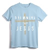 Drummer Drumming Drums Percussion I Jesus Christian Church T-Shirt - Funny Drummer Saying Tee for Men, Women, and Kids in Bandmates