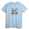 Christian Drummer Drum Sticks Cross Religious Band Gift T-Shirt - Faith-Inspired Musician Tee for Concerts and Festivals