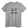 Christian Drummer Drum Sticks Cross Religious Band Gift T-Shirt - Faith-Inspired Musician Tee for Concerts and Festivals