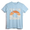 I'll Be In The Basement Drum Set Drumming Drummer T-Shirt - Lightweight Rehearsal Apparel for Drum Players