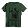 Never Underestimate An Old Man With A Drum Set Drummer Gift T-Shirt - Funny Musician Humor Tee for Drummers and Rock Musicians