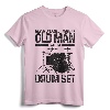 Never Underestimate An Old Man With A Drum Set Drummer Gift T-Shirt - Funny Musician Humor Tee for Drummers and Rock Musicians
