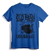 Never Underestimate An Old Man With A Drum Set Drummer Gift T-Shirt - Funny Musician Humor Tee for Drummers and Rock Musicians