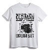 Never Underestimate An Old Man With A Drum Set Drummer Gift T-Shirt - Funny Musician Humor Tee for Drummers and Rock Musicians