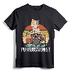 Funny Percussion Drummer Drumming Drums Saying I Kitten Cat T-Shirt - Cool Drum Kit Player Apparel for Men, Kids, and Women