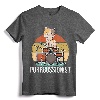 Funny Percussion Drummer Drumming Drums Saying I Kitten Cat T-Shirt - Cool Drum Kit Player Apparel for Men, Kids, and Women