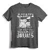 I Might Look Like I'm Listening Funny Drummer T-Shirt - Playful Drumming Humor Tee for Drummers and Musicians