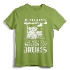 I Might Look Like I'm Listening Funny Drummer T-Shirt - Playful Drumming Humor Tee for Drummers and Musicians