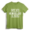 Funny Drummer T-Shirt - Relax The Drummer Is Here Tee - Percussion Musician Gift Shirt for Drummers