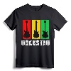 Rockstar Kids Tshirt Vintage Guitar Tshirt - Retro Music Costume for Young Musicians and Rock n Roll Enthusiasts