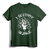 I Destroy Silence Vintage Music Bands Drum Sticks Drummer T-Shirt - Unique Retro Drummer Tee for Men, Women, Kids