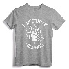 I Destroy Silence Vintage Music Bands Drum Sticks Drummer T-Shirt - Unique Retro Drummer Tee for Men, Women, Kids