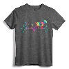 Goat Mom Dad Heartbeat Tie Dye Farm Animal T-Shirt - Cute Goat Mama Design for Christmas, Valentines, Birthdays