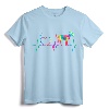 Goat Mom Dad Heartbeat Tie Dye Farm Animal T-Shirt - Cute Goat Mama Design for Christmas, Valentines, Birthdays