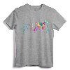 Goat Mom Dad Heartbeat Tie Dye Farm Animal T-Shirt - Cute Goat Mama Design for Christmas, Valentines, Birthdays