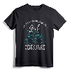 Drumset Percussion Drummer Women Girls Kids Gift Drums T-Shirt - Musical Instrument Tee for Female Drummers and Kids